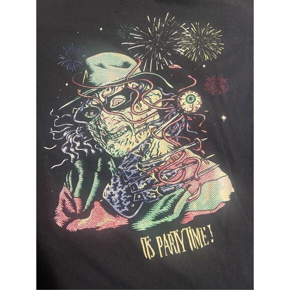 Vintage looking Freddy Krueger Nightmare on Elms Street T-shirt It’s Party Time - Picture 2 of 3